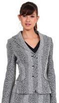 Thumbnail for your product : Kay Unger Leopard Print Long Sleeve Jacket