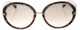 Thumbnail for your product : Emilio Pucci Printed Round Sunglasses