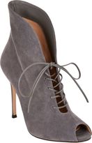 Thumbnail for your product : Gianvito Rossi Women's Suede Jane Ankle Booties-Grey