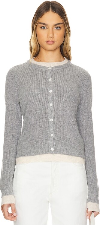 Line & Dot Hutch Double Layer Cardigan