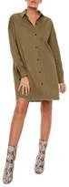 Thumbnail for your product : Missguided Oversized Utility Cotton Shirt Dress