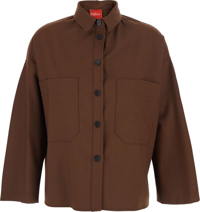 Merci Classic Collar Patch Pocket Shirt