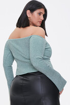 Thumbnail for your product : Forever 21 Plus Size Off-the-Shoulder Sweater