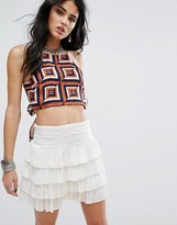 Thumbnail for your product : Glamorous Tie Back Crop Top