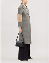 Thumbnail for your product : Victoria Beckham Block-sleeves wool and cotton-blend coat