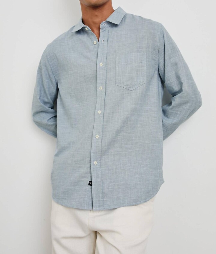 Rails Wyatt Relaxed Fit Shirt In Tidal Etch