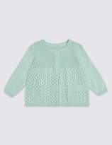 Thumbnail for your product : Marks and Spencer Pure Cotton Pointelle Cardigan