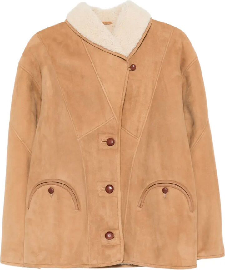 BLAZÉ MILANO Button-Up Suede Jacket