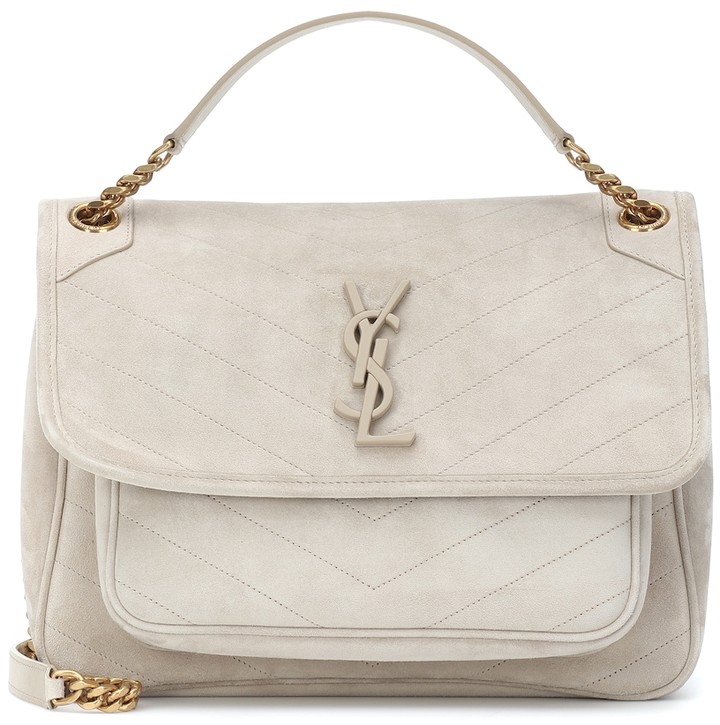 niki medium suede shoulder bolsa