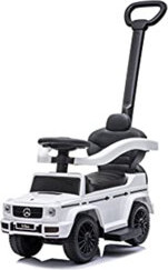 Best Ride on Cars Mercedes G-Wagon 3 In 1 Push Car, White