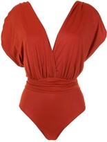 Thumbnail for your product : BRIGITTE ruched V-neck swimsuit