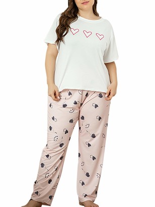 Bunanphy Women Lounge wear Pyjama Sets Tie Dye Flower Print Long Sleeve Sleepwear Shorts Loungewear Nightgown S-3XL