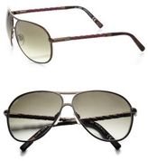 Thumbnail for your product : Tod's Classic Aviator Sunglasses/Brown