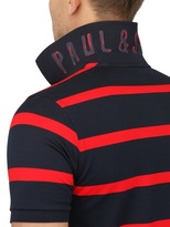 Thumbnail for your product : Paul & Shark Striped Cotton Piqué Polo Shirt