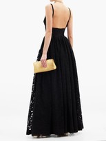 Thumbnail for your product : Emilia Wickstead Diamona Sweetheart-neckline Embroidered-lace Gown - Black