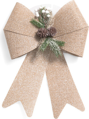 TJMAXX Flax Pinecone Bow
