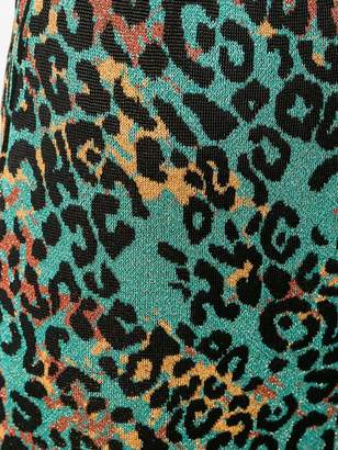 M Missoni cheetah printed pencil skirt