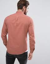 Thumbnail for your product : ASOS Regular Fit Laundered Twill Shirt With Double Pocket In Pink