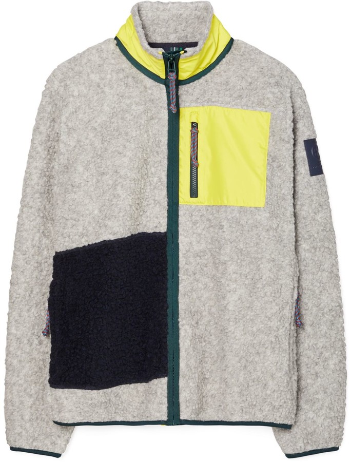 Tory Burch Fleece Color-Block Jacket - ShopStyle