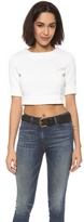 Thumbnail for your product : 3x1 Ivory Crop Top
