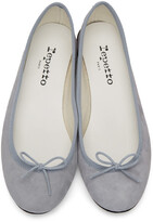 Thumbnail for your product : Repetto Blue Suede Cendrillon Ballerina Flats