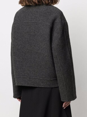 AMI Paris Single-Breasted Wool Coat