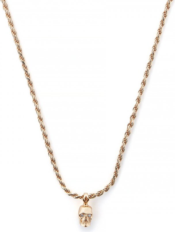 Emanuele Bicocchi Diamond Skull Pendant Necklace