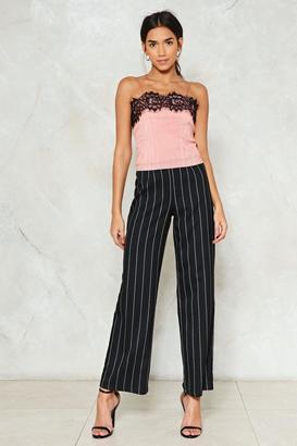 Nasty Gal As You Pleat Lace Crop Top