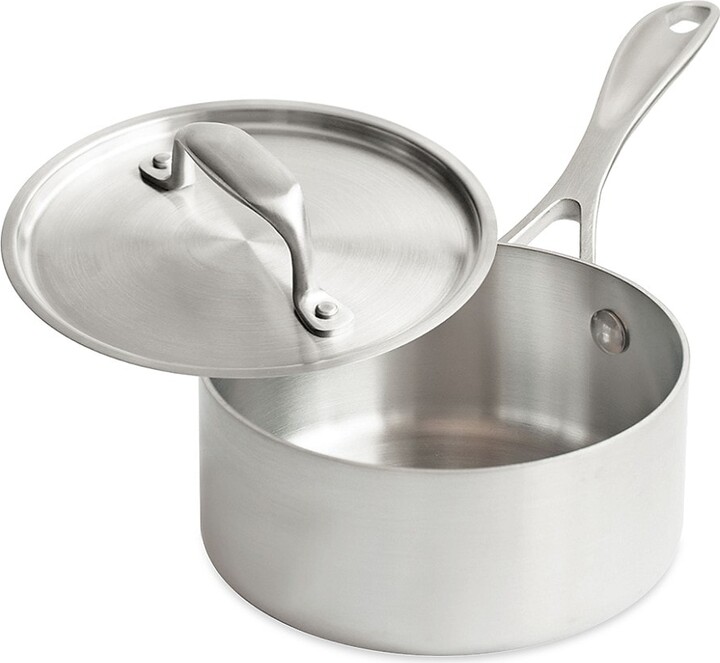 American Kitchen Cookware - 4 Qt. Covered Saucepan / Stainless Steel