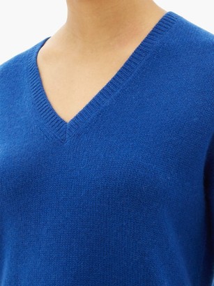 Joseph Contrast-stripe Cashmere Sweater - Blue