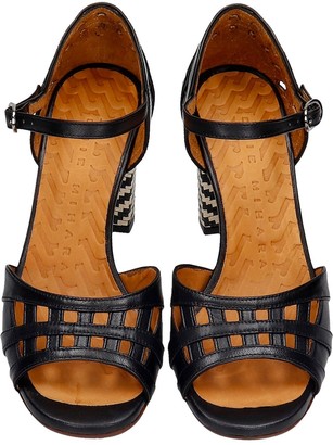 Chie Mihara Babil Sandals In Black Leather - ShopStyle