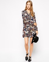 Thumbnail for your product : Vero Moda Printed Long Sleeve Short Dress