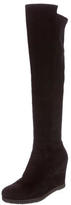 Thumbnail for your product : Stuart Weitzman Suede Wedge Boots
