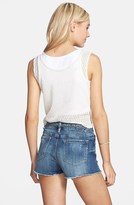 Thumbnail for your product : Vigoss Embroidered High Waist Cutoff Shorts (Medium) (Juniors)