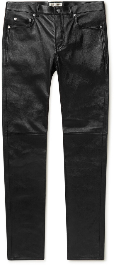 ysl leather pants