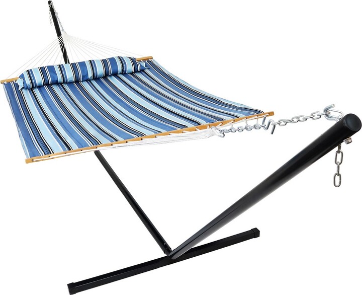 Sunnydaze Decor Sunnydaze 2Person Freestanding Quilted Fabric Spreader