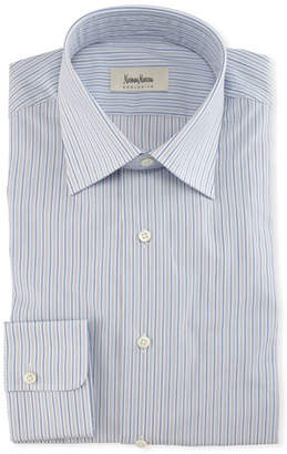 Neiman Marcus Striped Cotton Dress Shirt