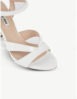 Thumbnail for your product : Miu Miu Crystal-embellished patent leather sandals
