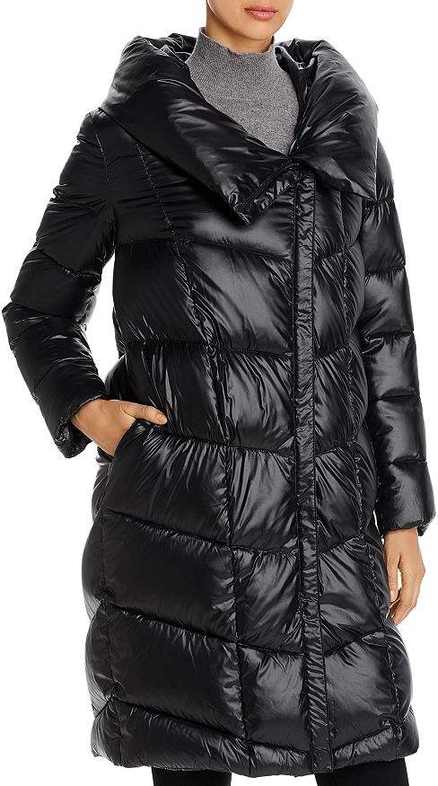 Donna Karan Cocoon Hooded Puffer Coat - ShopStyle