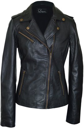 Faneema Women's Riva Moto Leather Jacket