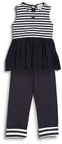 Thumbnail for your product : Armani Junior Toddler's & Little Girl's Two-Piece Striped Peplum Top & Pants Set