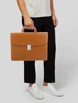 Thumbnail for your product : Valextra Textured Leather Briefcase brown Textured Leather Briefcase