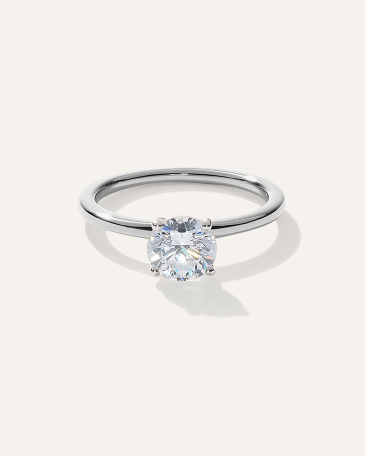 Quince Lab Grown Diamond Round Petite Classic Engagement Ring