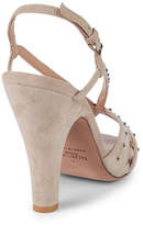 Thumbnail for your product : Valentino 110 Crystal Embellished Suede Slingback Sandal