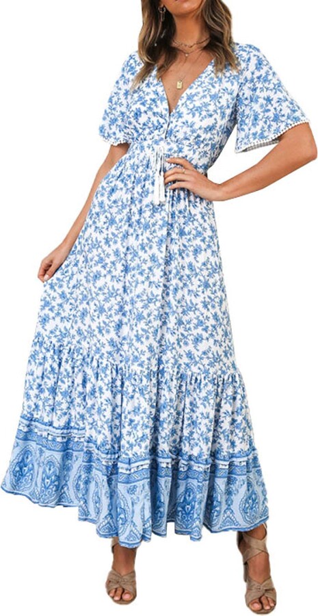 maxi dress boho style
