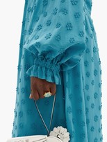 Thumbnail for your product : Dodo Bar Or Myra Floral-applique Cotton Maxi Dress - Blue