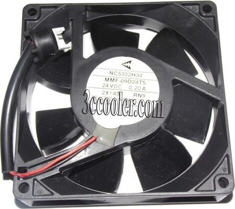 OEM Industries Original Melco 9CM 90*25mm MMF-09C24TS RN9 24V 0.2A 2 Wires 2 Pins inverter Fan for PLC ABB Yaskawa device