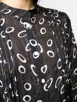 Thumbnail for your product : Saloni Long-Sleeve Geometric Dress