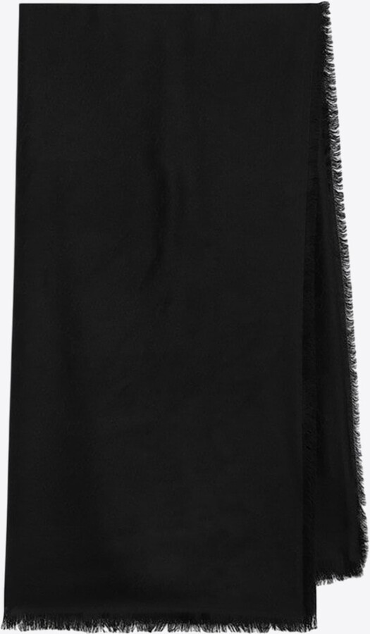 Gucci GG Jacquard Wool and Silk Scarf