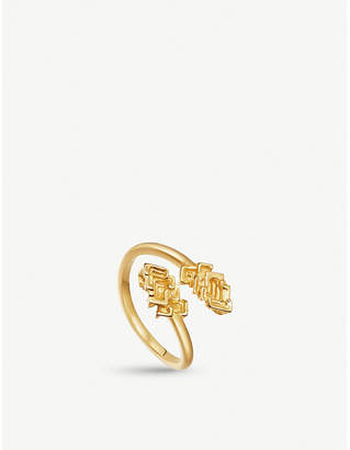 Missoma Ltd Geo Bismuth Telus 18ct gold-plated ring